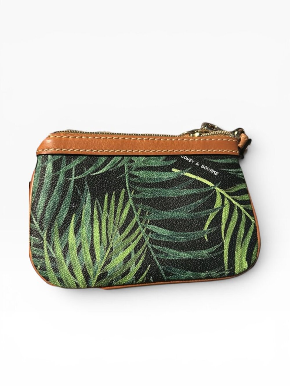 Dooney & Bourke Palm Leaf Crossbody Bag + Matching Wristlet Tropical EUC - Picture 14 of 15